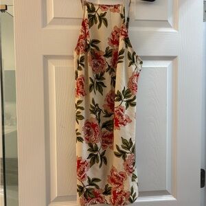 Floral Low Back Mini Dress